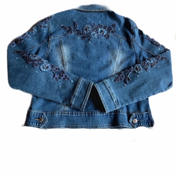 Jackets & Blazers - Kaity Denim Jacket with Beaded Embellishments